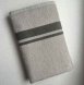 浴巾 線條短邊 灰階(深灰/淺灰)