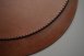 圓形手工皮革餐墊 (平面收邊)