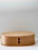 日本原木便當盒 單層大橢圓