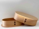 日本原木便當盒 單層大橢圓
