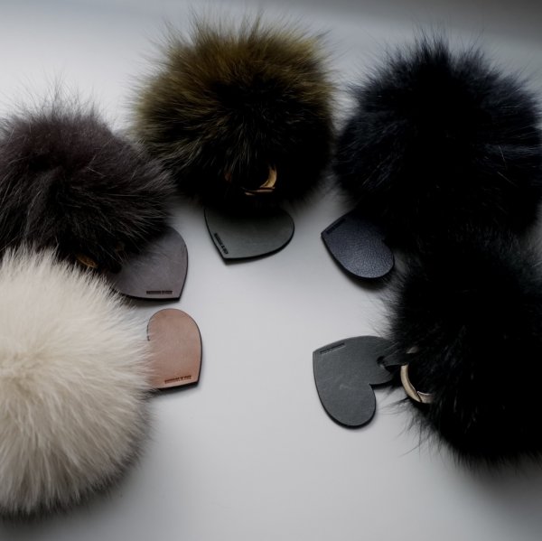 Italy PomPom Keychain 義大利手工皮草毛毛球鑰匙圈